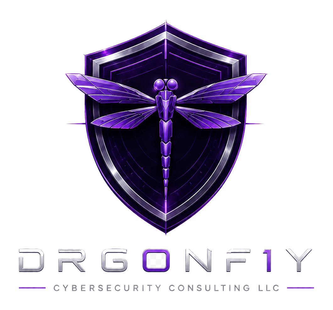 DRG0NF1Y shield dragonfly emblem