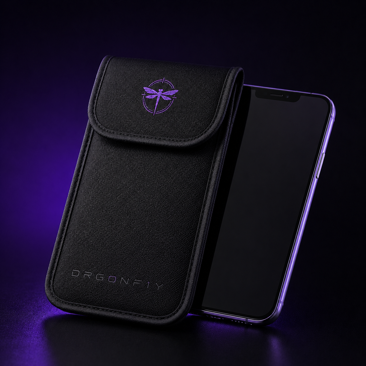 Faraday phone pouch